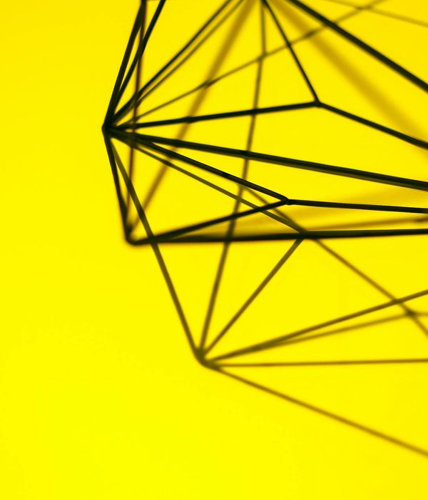 Abstract energetic lines forming human shape